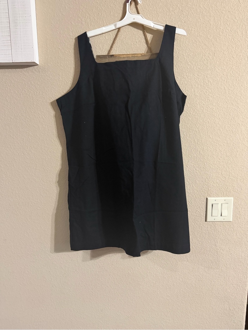 a new day Black Square-Neck Tank Top Dress